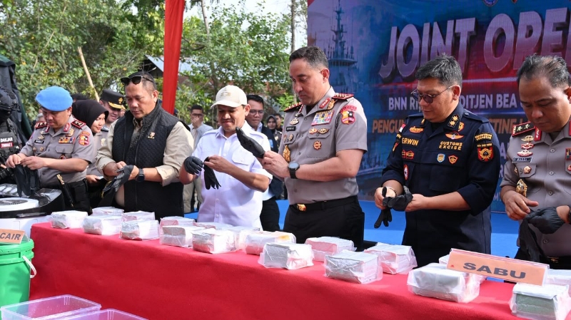Indonesian Police Seize Nearly 1.2 Tonnes of Methamphetamine in Aceh Lab Raid